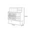 Vitrine multifonctionnelle couleur noyer