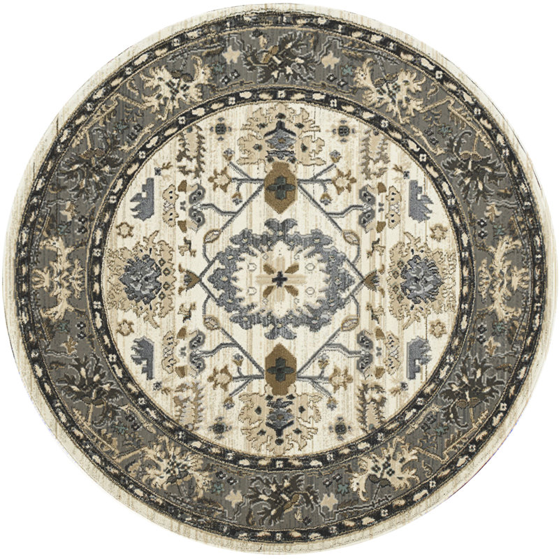 Mishawaka Oriental Indoor Rug, Round 5'3"
