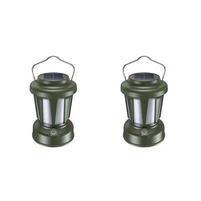 Solar Lantern Light, Usb C Rechargeable Table Lamp With Stepless Dimming, Vintage Lights & Lanterns, Hurricane, Emergency, Party Decorative Lamp