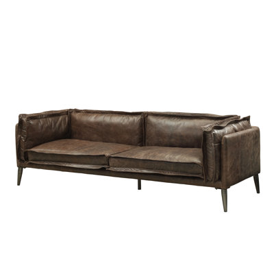 Faux Leather 34'' Reception Loveseat