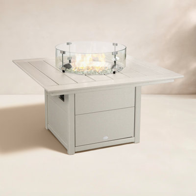 POLYWOOD Square 42" Fire Pit Table