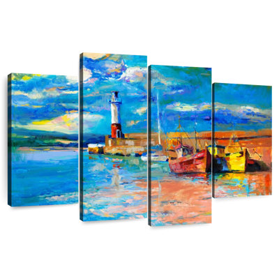 Phare et bateaux Mehar