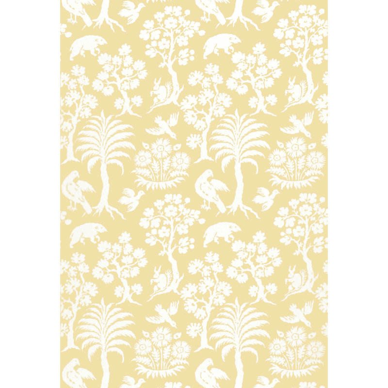 Papier peint damassé Palm, Soleil