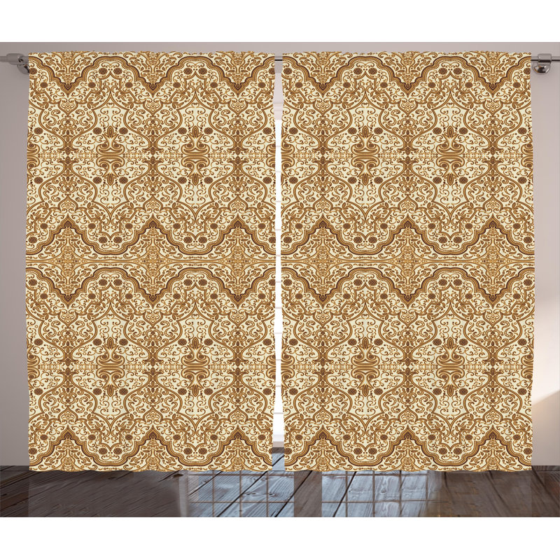 Willis Semi Sheer Curtain Pair, 54" W x 90" L