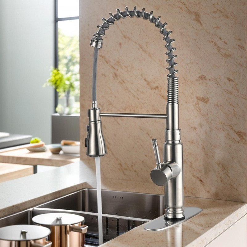 Robinet de cuisine Casa Eclat, Nickel brossé