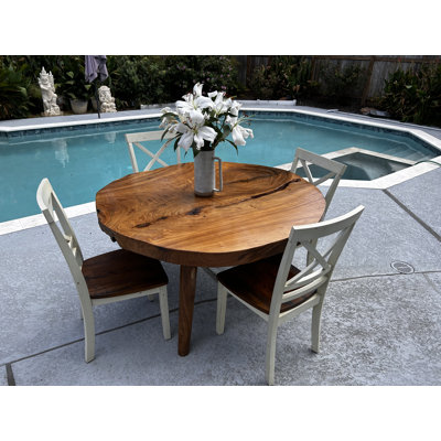 Balmir Acacia Round Solid Wood Dining Table