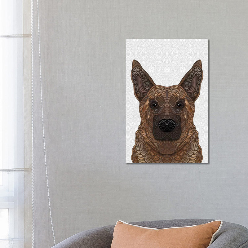 German Shepherd by Angelika Parker - Wrapped Canvas Print, 66.04 cm H x 45.72 cm W