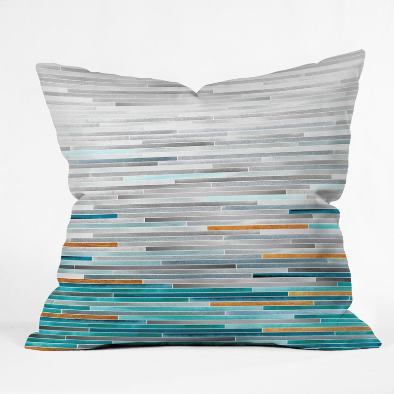 Housse et insert de coussin extérieur d'extérieur, 16 po x 16 po