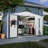 Grey Metal Storage Shed For Lawn - 10x8 Ft Galvanized Steel With Lockable Doors, Garden, Patio Sloped Roof Your Belongings In Patio, Backyard, Lawn,-118112019-118112014