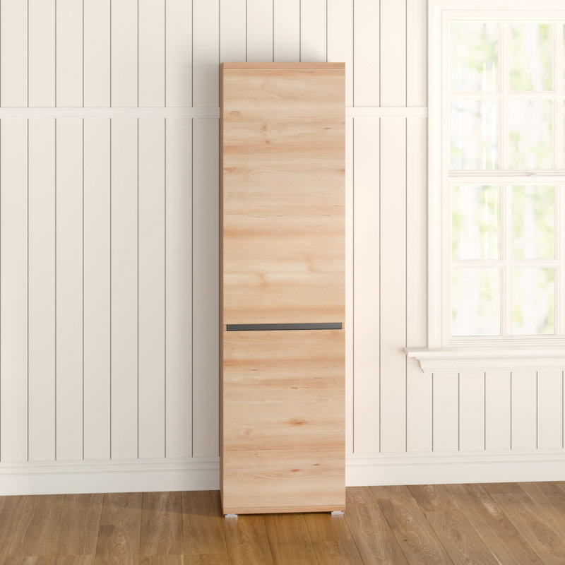 Derron 1 Door Manufactured Wood Wardrobe