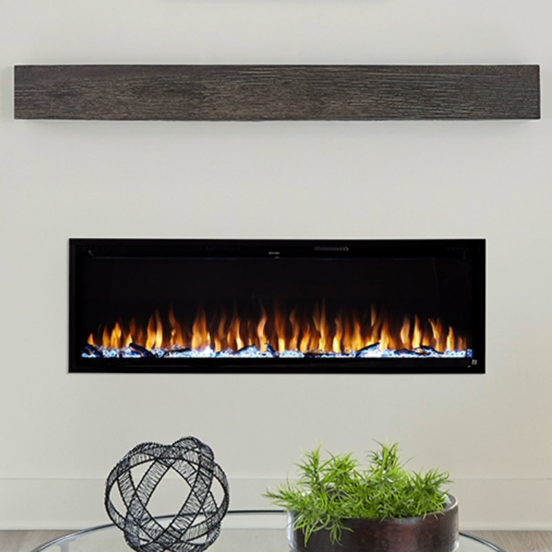 Sideline Elite 50" Black WiFi-Enabled Recessed Electric Fireplace