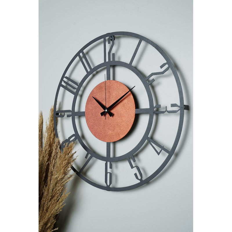 Amarmula Metal Wall Clock, Pink