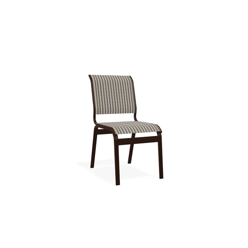 Chaise d'appoint de salle à manger Hiraku, Kona texturé, Brun clair
