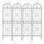 Ensemble de 4 treillis de jardin en métal antirouille de 19,7 po pour plantes grimpantes-114707292