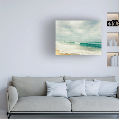 Art mural sur toile tendue - art mural «Wave n ° 2» de Dirk Wüstenhagen pour le salon, la chambre à coucher ou le bureau - 14 x 19