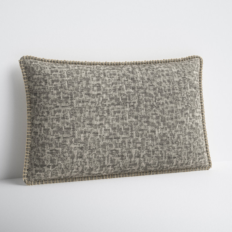 Peridot Lumbar Pillow Cover, Gray