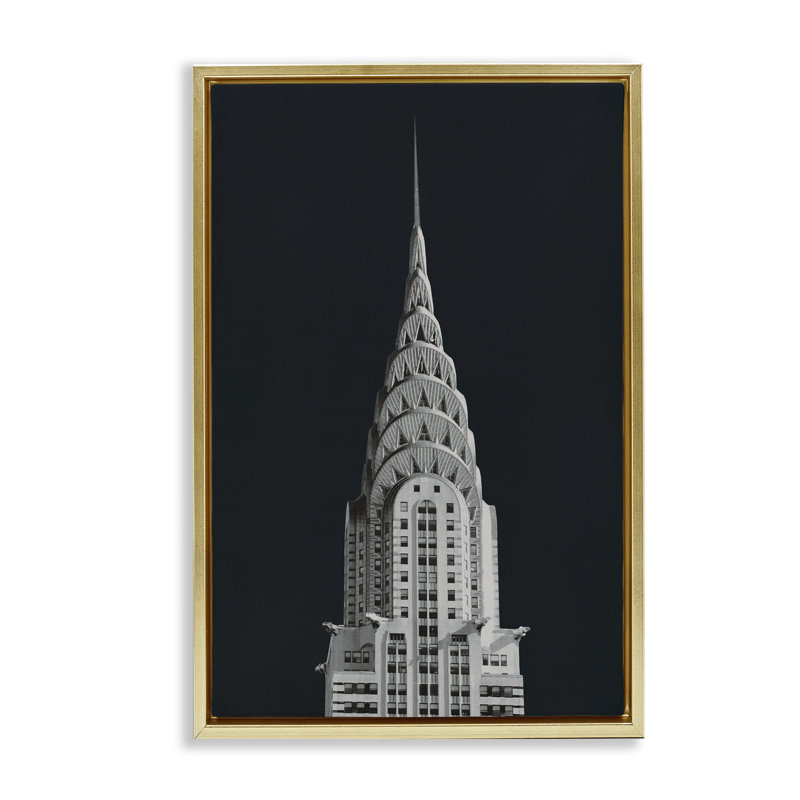 Cadre flottant Chrysler Building Architecture, conception par Wild Apple Portfolio, H 25 po x l 17 po