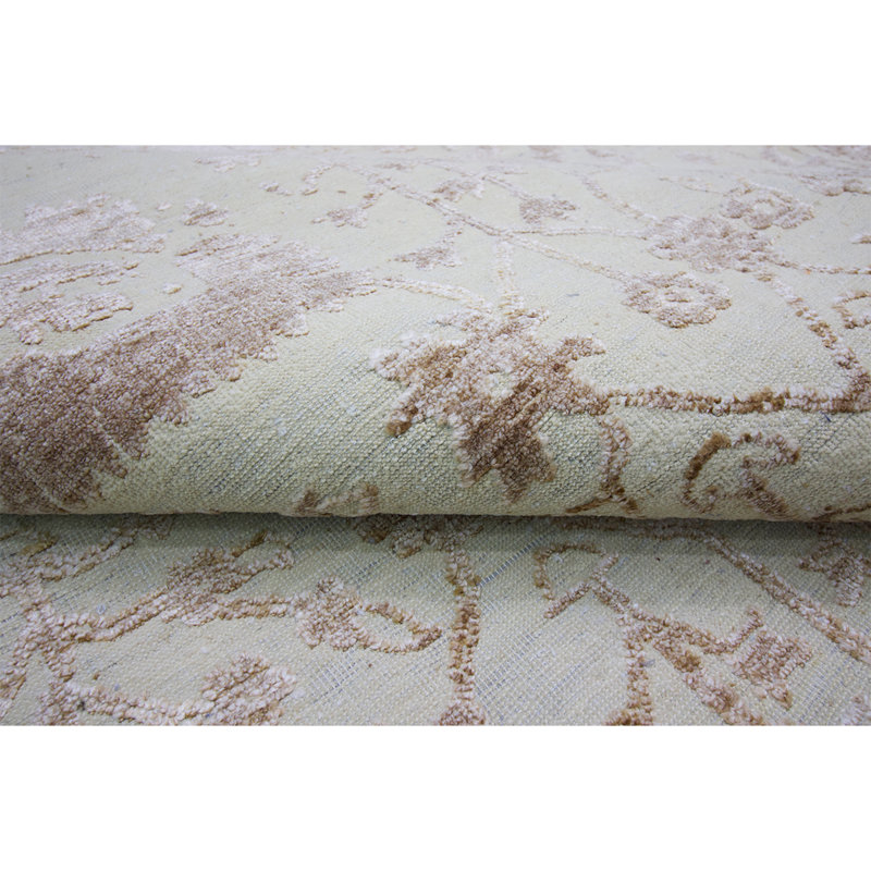 Oriental Area Rug in Gold, Rectangle 9' x 12'