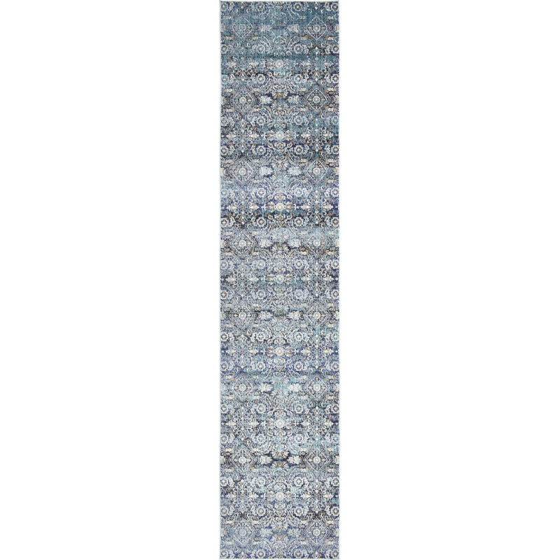 Mignonette Damask Indoor Rug, Runner 2'7" x 12'2"