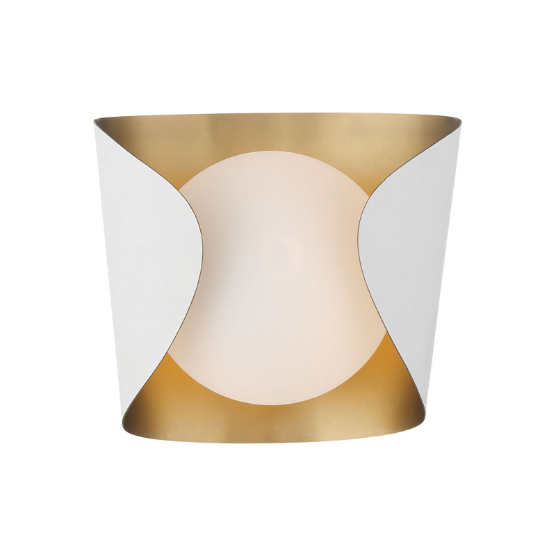 Meuble-lavabo 1 lumière Flare 8,5 pouces, Laiton