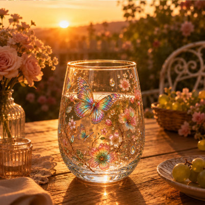 Tasse en verre Garden Morning