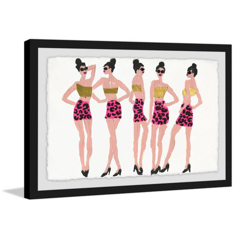 Glam Pose - Single Picture Frame Painting, 30 cm H x 46 cm W