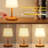 9.1'' Cordless Rechargeable Shower Table Lamp With Dimmable Touch Control