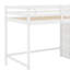 Lit mezzanine double avec garde-robe-119971402