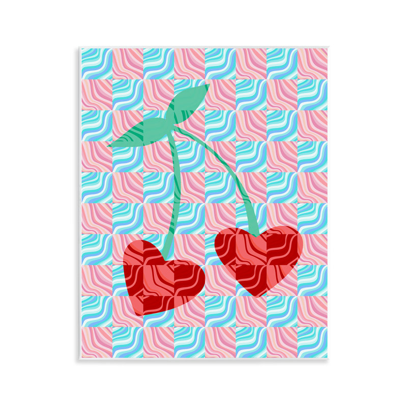 «Groovy Checkered Cherries» par Daphne Polselli