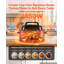 Rôtissoire électrique, 24 pintes, lèchefrite pour dinde, rouge, puissance 1450 W, couvercle auto-arrosant avec fenêtre de visualisation, thermostat réglable de 65 à 230 °C, appareil de cuisson de comptoir avec fonctions décongélation et maintien au chaud, lèchefrite et grille amovibles.