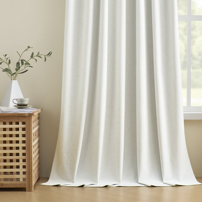 Paire de rideaux isolants 100% occultant, 40"W x 72"L, Ivory