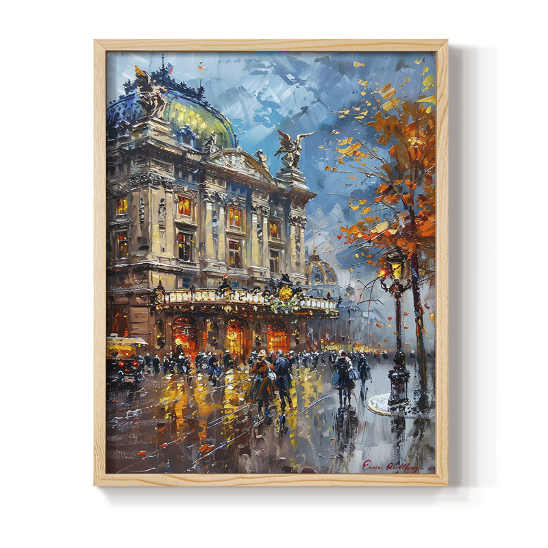 LANDSCAPES Series CECXLII, reproduction encadrée - bois massif, Naturel, H 11 po x l 9 po
