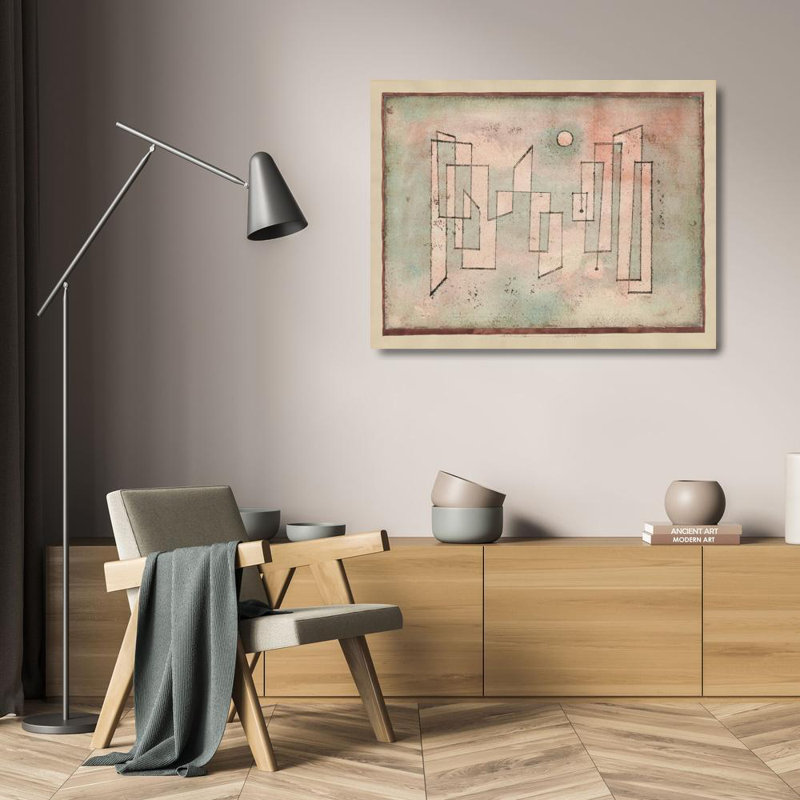 "Foundation" par Paul Klee - Art mural sur toile tendue avec châssis, H 24 po x l 17 po