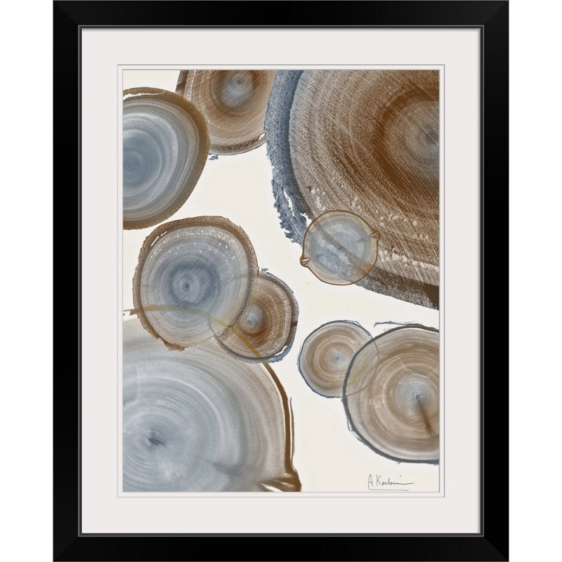 «Tree Rings» par Fultonville, reproduction de photo, H 32 po x l 26 po x P 1 po, Cadre noir