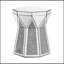 Table basse de style tambour avec incrustation de cristal miroir, table décorative argentée, meuble moderne de luxe moderne, table basse de 20 pouces (environ 50 centimètres), convenant au salon