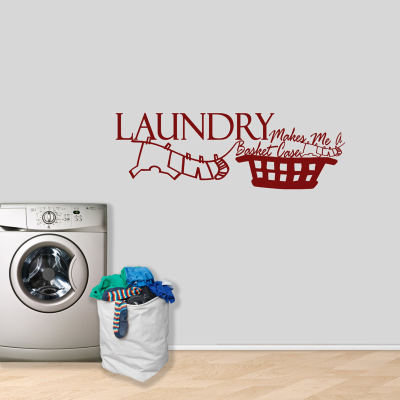 Adhésif décoratif Assonet Laundry Makes Me A Basket, Canneberge