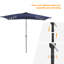 Parasol de marché d'extérieur à DEL 10 pi avec lumières solaires Trevyon-197648565