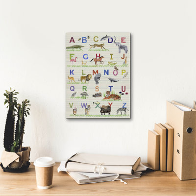 «Alphabet Animals» par Alicia Ludwig, art mural sur toile