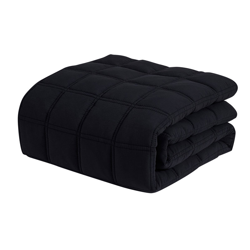 Édredon surdimensionné réversible surdimensionné toutes saisons par Sweet Home Collection, Édredon double, Noir