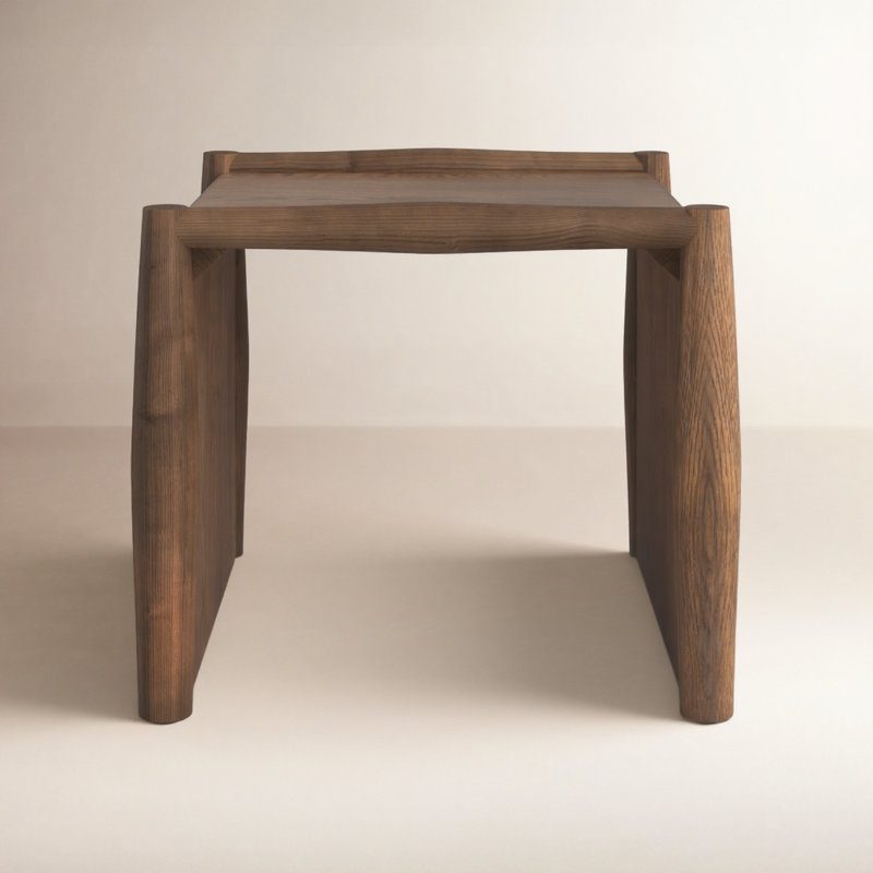 Cayenne Solid Wood End Table, Weathered Oak
