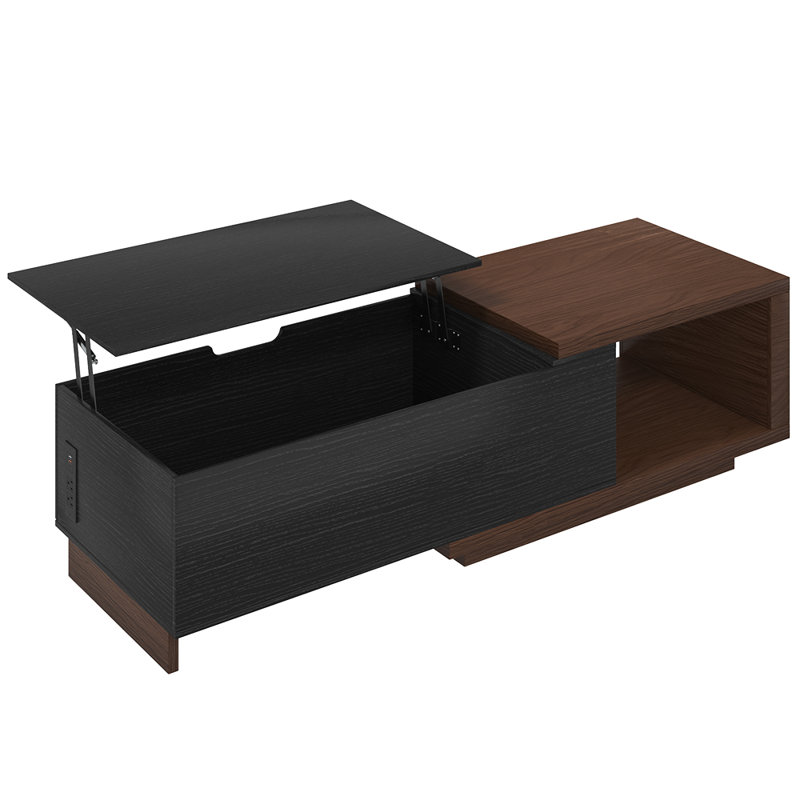 Table basse, Noir/noyer