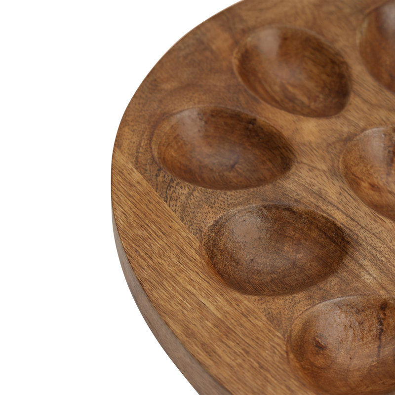 Plateau ovale oval en bois de manguier
