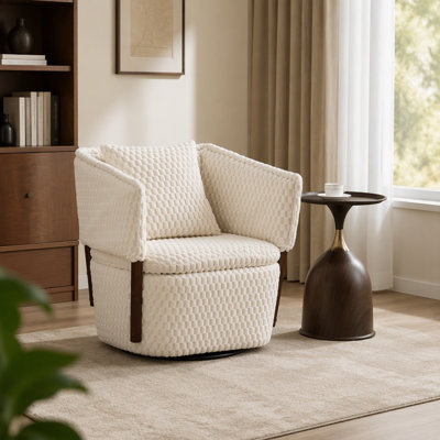 Fauteuil d'appoint pivotant Mid-Century