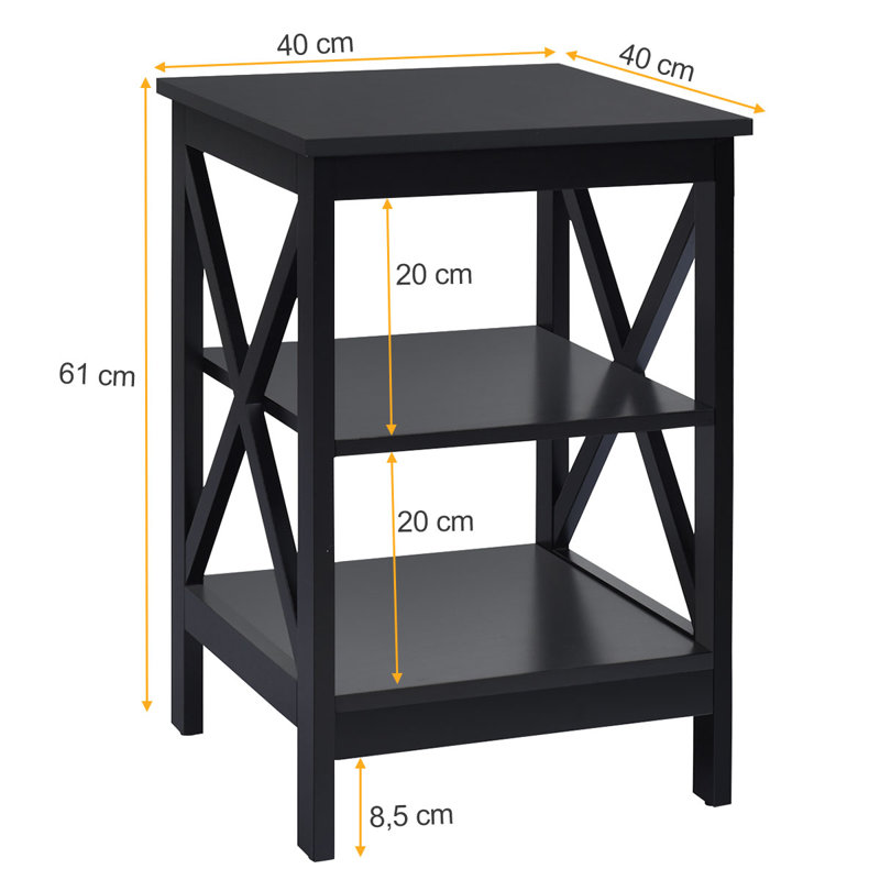 Pulaski Side Table Set, Black