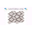 Carreau de mosaïque de marbre et de plancher 1 po x 1 po Santorini-48761186