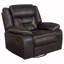 Fauteuil oscillant pivotant rembourré avec fonction inclinable et accoudoirs coussinés-456670556