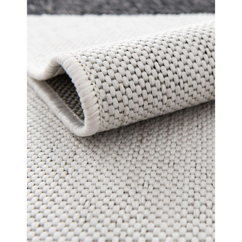 Tapis intérieur / extérieur d'extérieur moderne, Rond 3 pi 3 po