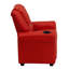 Contemporary Kids Recliner with Cup Holder and Headrest-707018159
