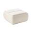 Repose-pieds en chenille Mid-Century moderne avec plateau en bois et rangement réversible 37,25 po Lessman-476403681