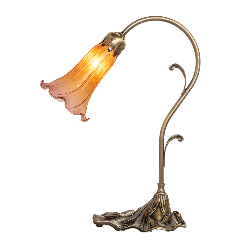 Frentz Arched Table Lamp, Amber/Purple